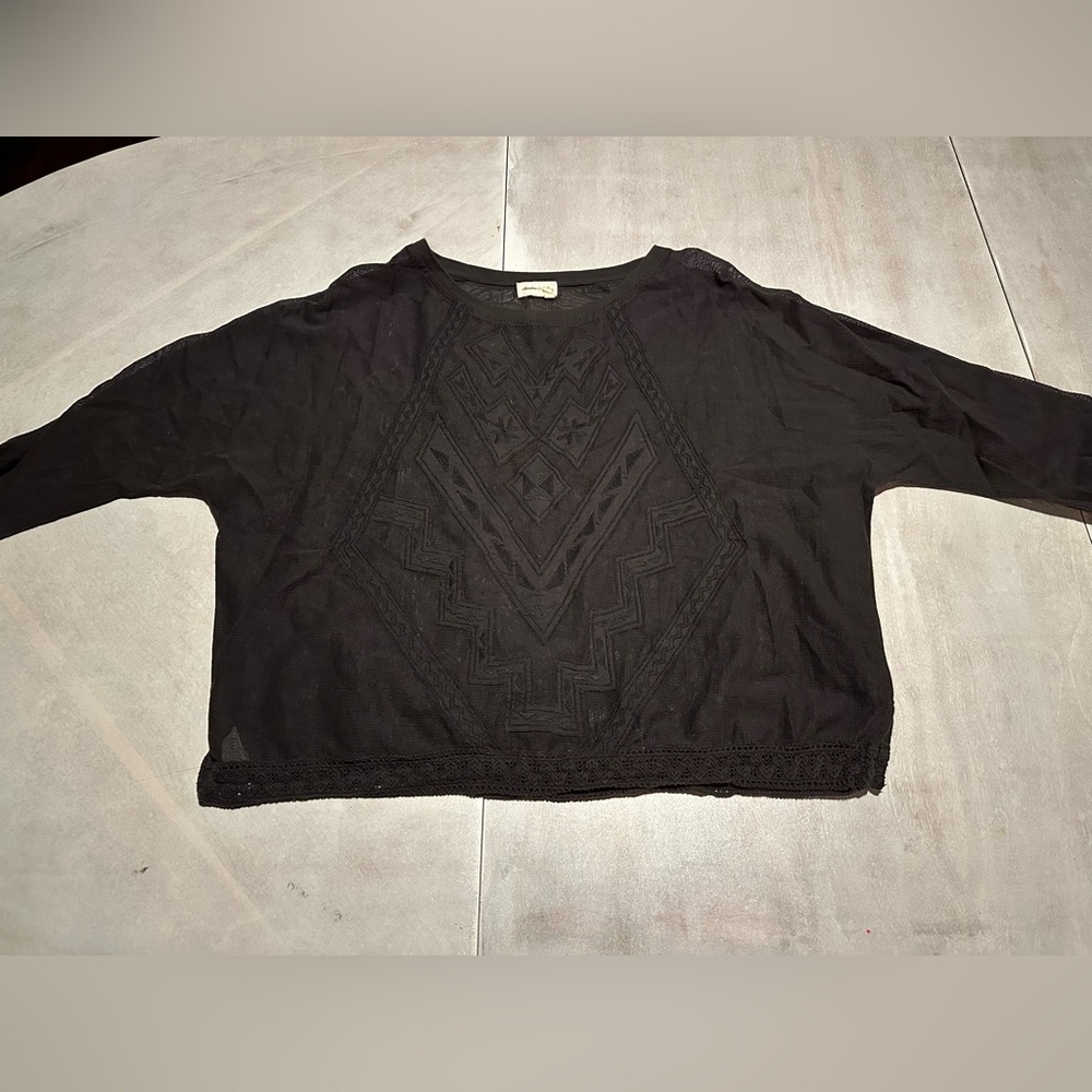 Anthropologie Meadow Rue Lace Detail Women's Top